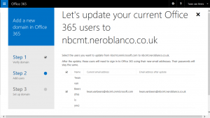Office 365 Update Users Top