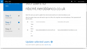 Office 365 Update Users Bottom